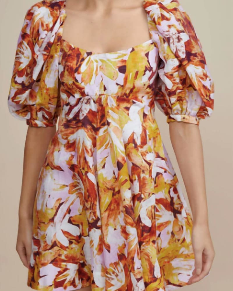 Front of a model wearing a size US10 Octavia Dress In Lilac Blush in Lilac Blush by ACLER. | dia_product_style_image_id:346577